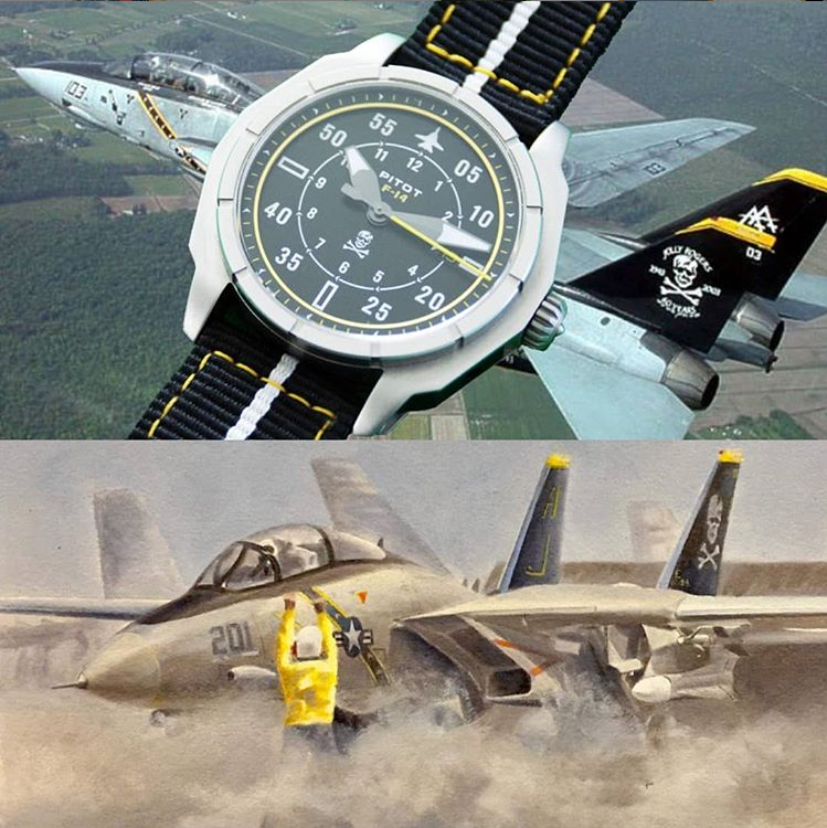 Get a watch + a F-14 sketch when back the Kickstarter campaign